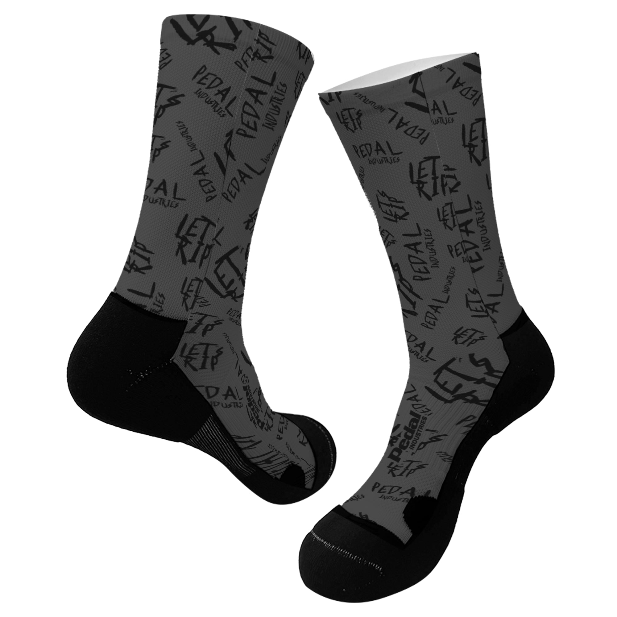 Stealth-Black Pedal PUNK SUBLIMATED SOCK ISD
