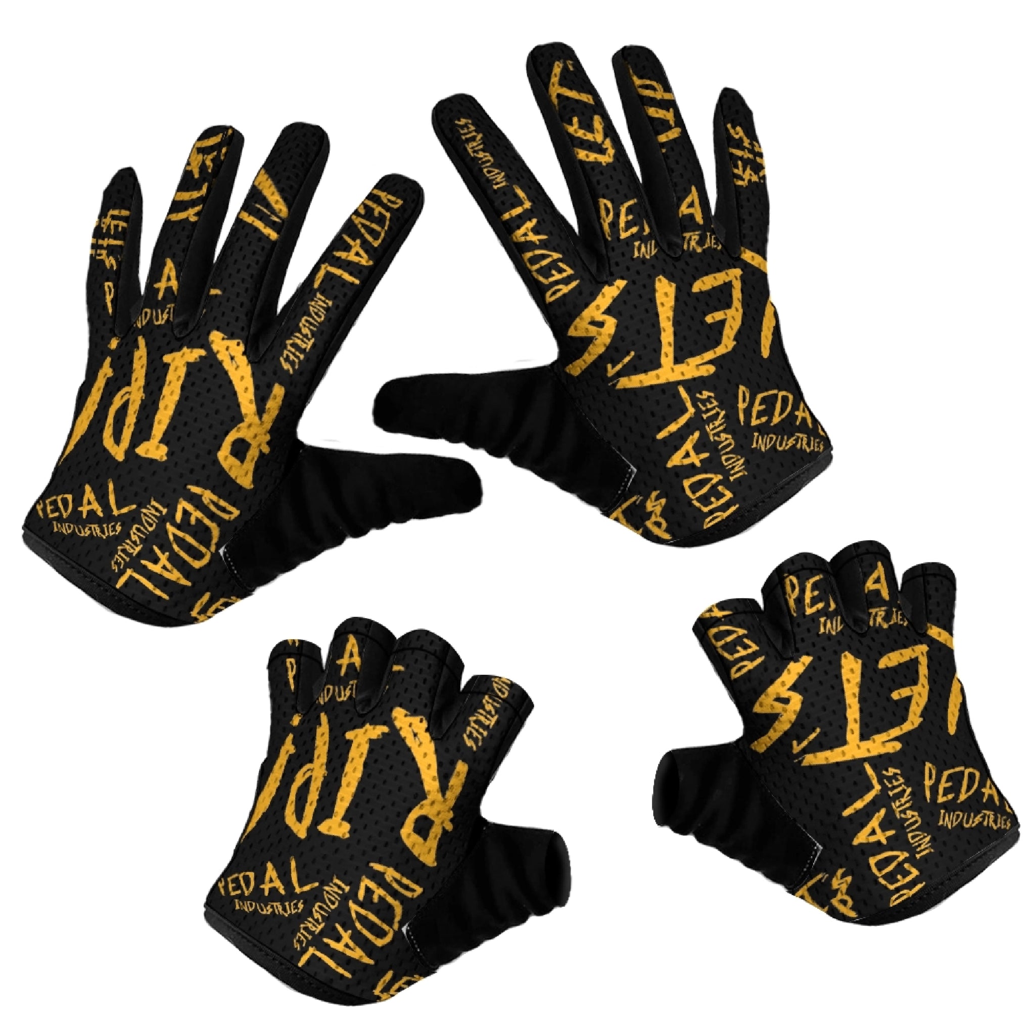 Black-Yellow Pedal PUNK SUPERLIGHT RaceDay Gloves ISD