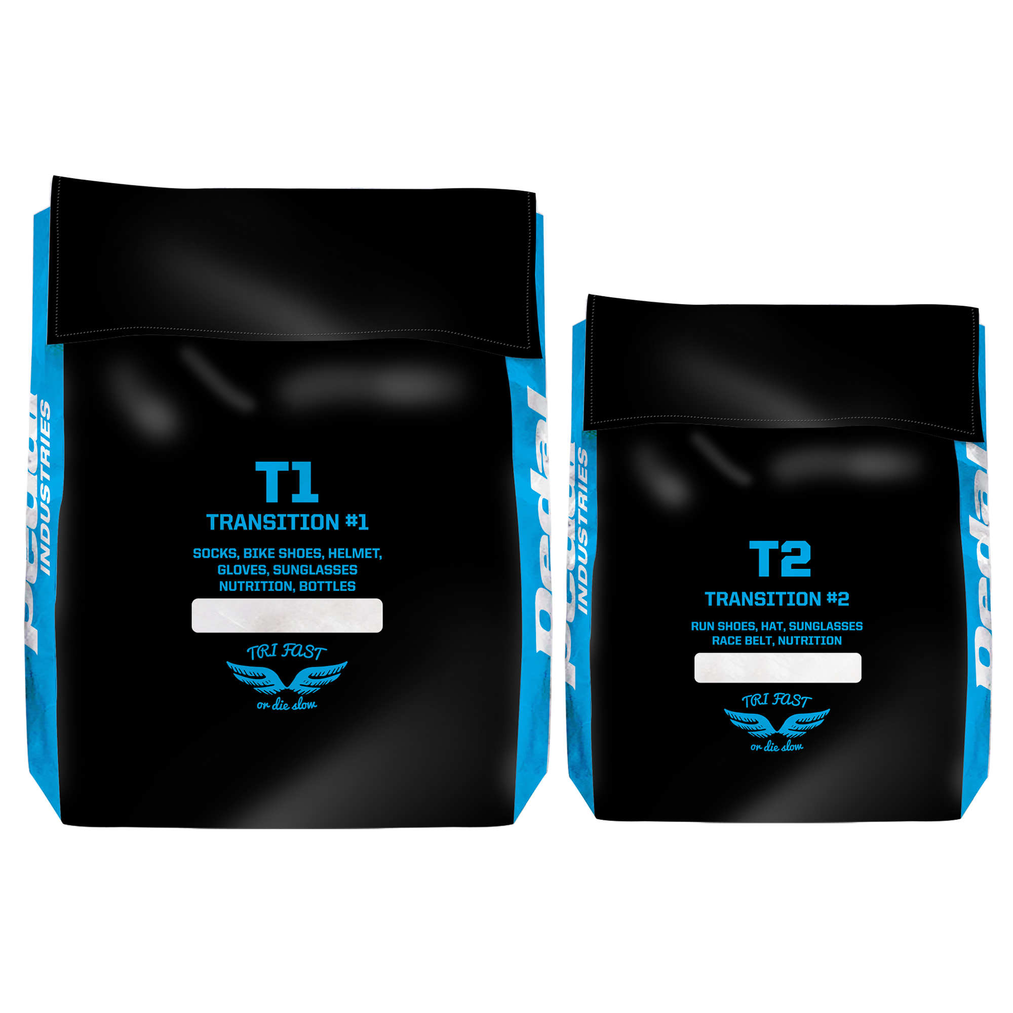 Red Tri Fast or Die Triathlon Transition Bags ISD