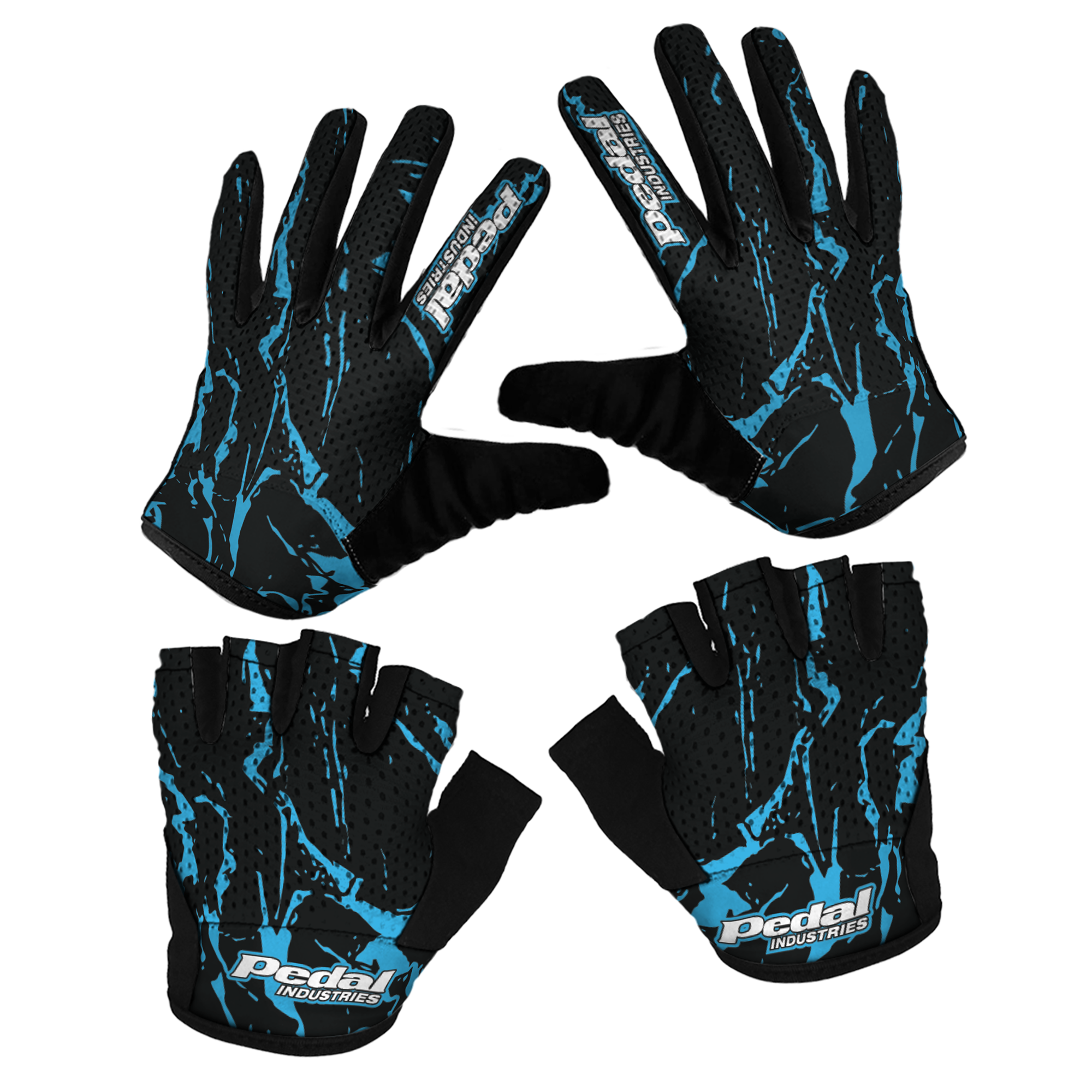 All Splatter BLUE SUPERLIGHT RaceDay Gloves ISD