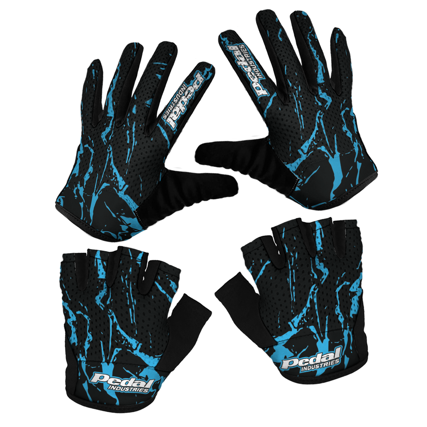 All Splatter BLUE SUPERLIGHT RaceDay Gloves ISD