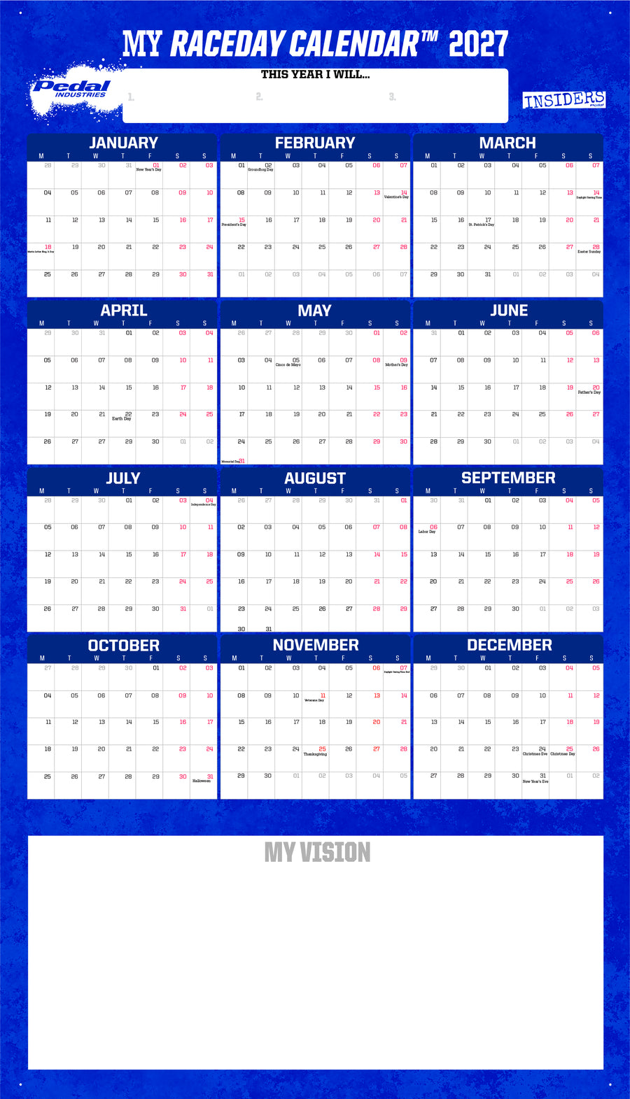 RaceDay Calendar