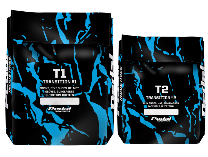 Blue Splatter Triathlon Transition Bags ISD