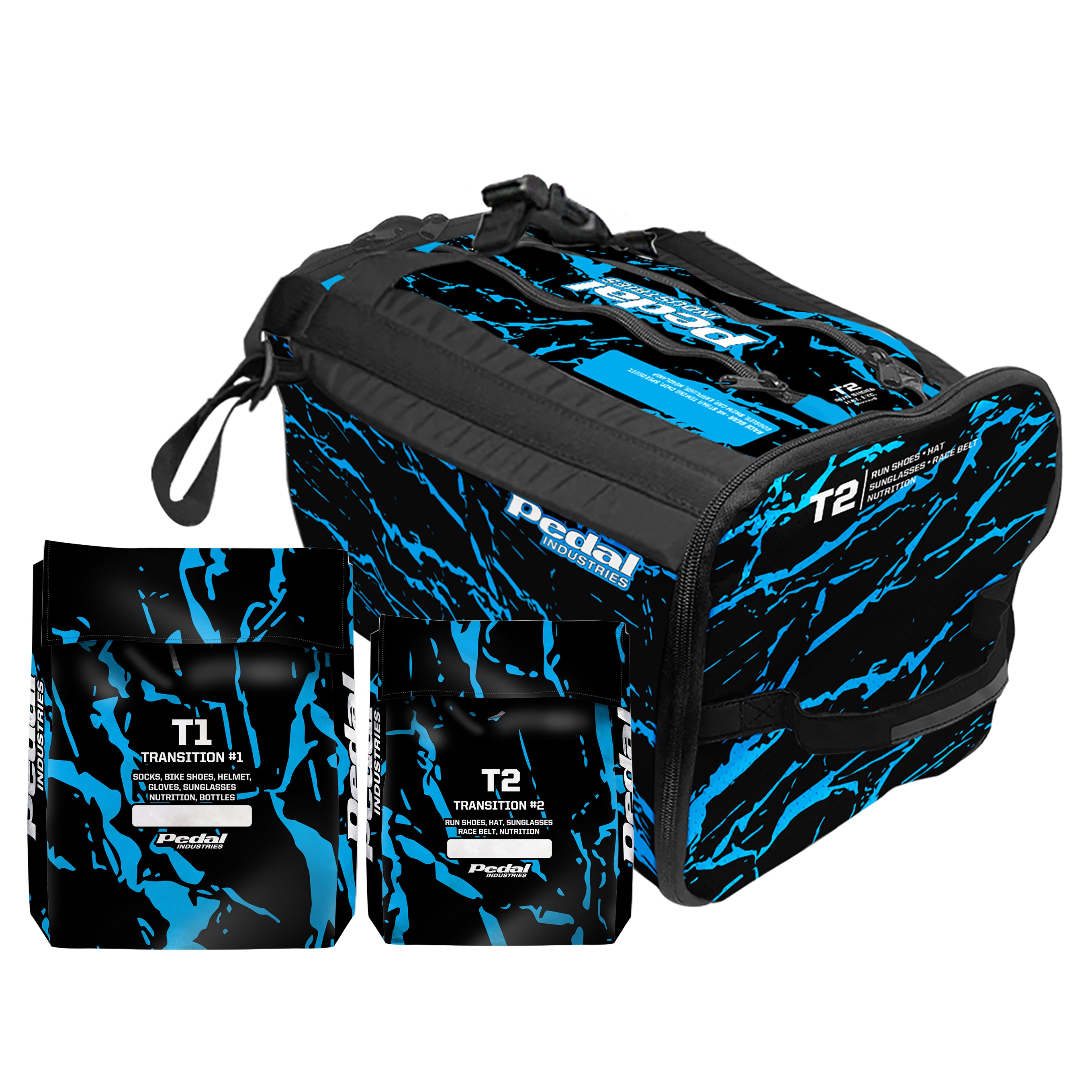 Blue Splatter RaceDay TRIATHLON Gear Bag™ ISD
