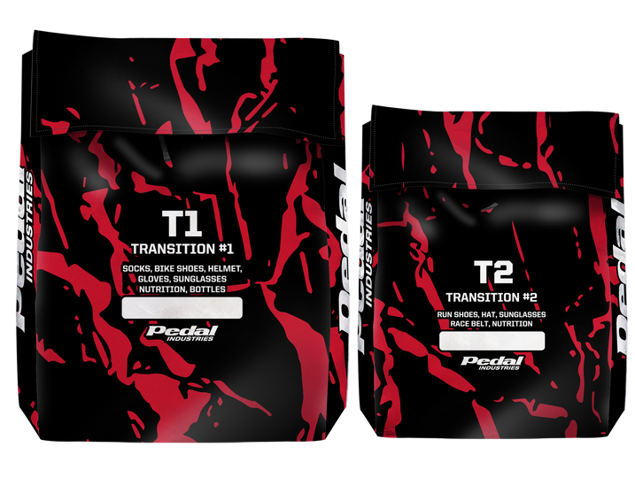 Red Splatter Triathlon Transition Bags ISD