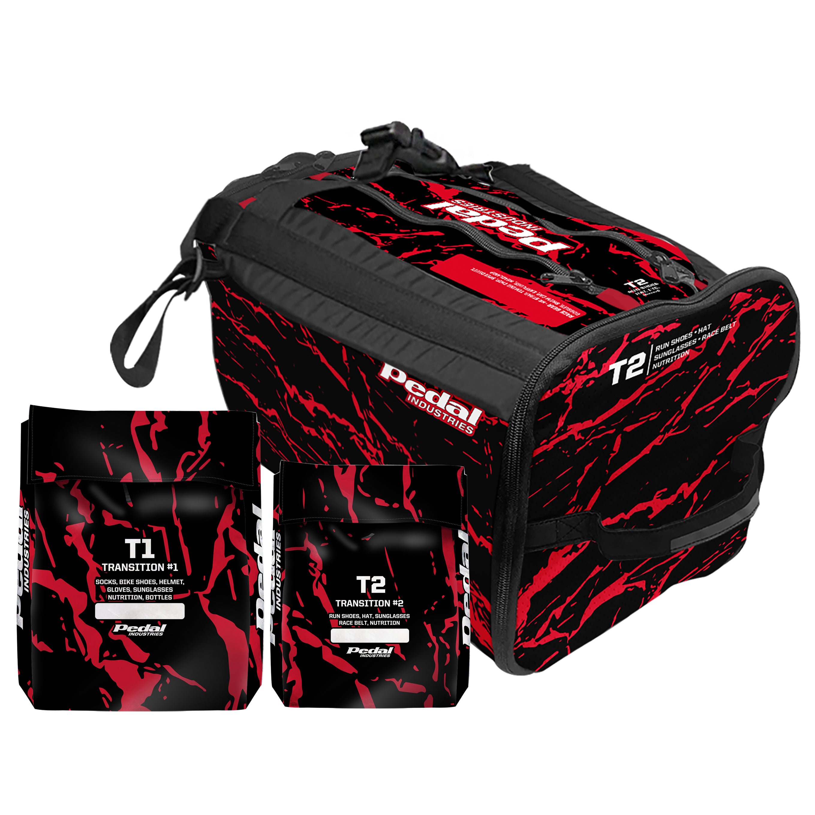 Red Splatter RaceDay TRIATHLON Gear Bag™ ISD