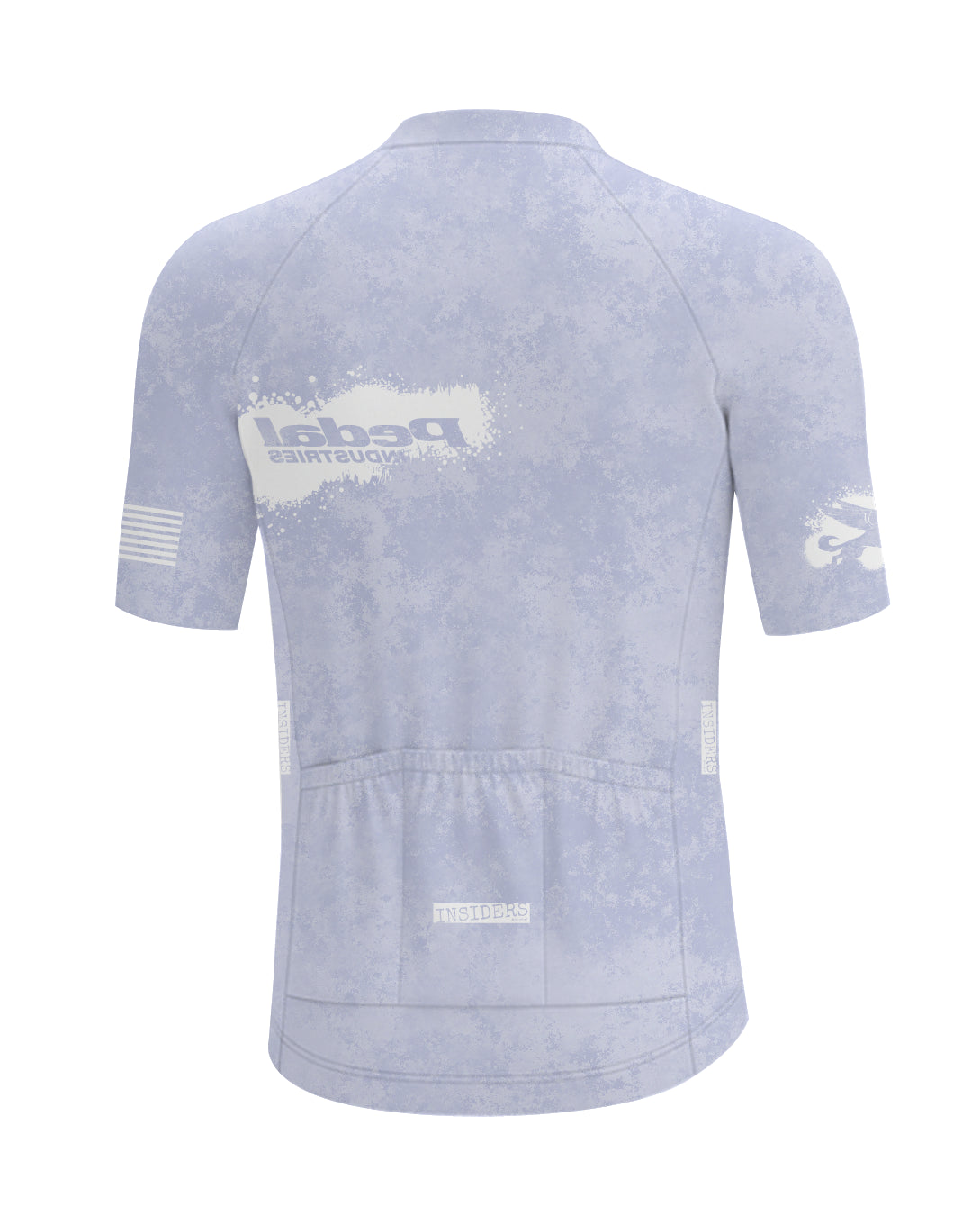 Light Lavender PEDAL Insiders 2027 MEN'S PRO JERSEY ISD - flat product view, back pdp-last