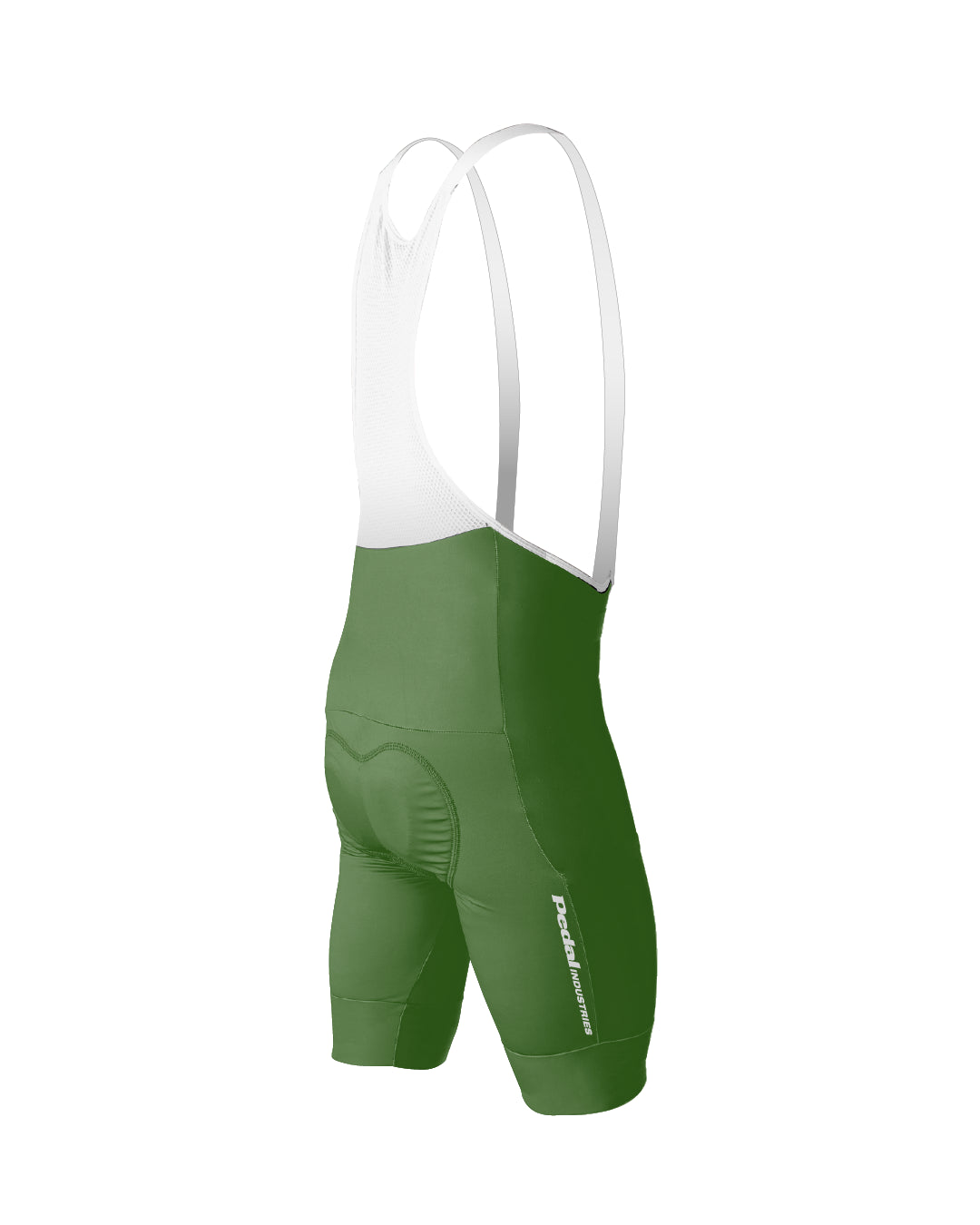 Lime Green PEDAL Insiders 2027 MEN'S PRO LEVEL BIB ISD - flat product view pdp-last
