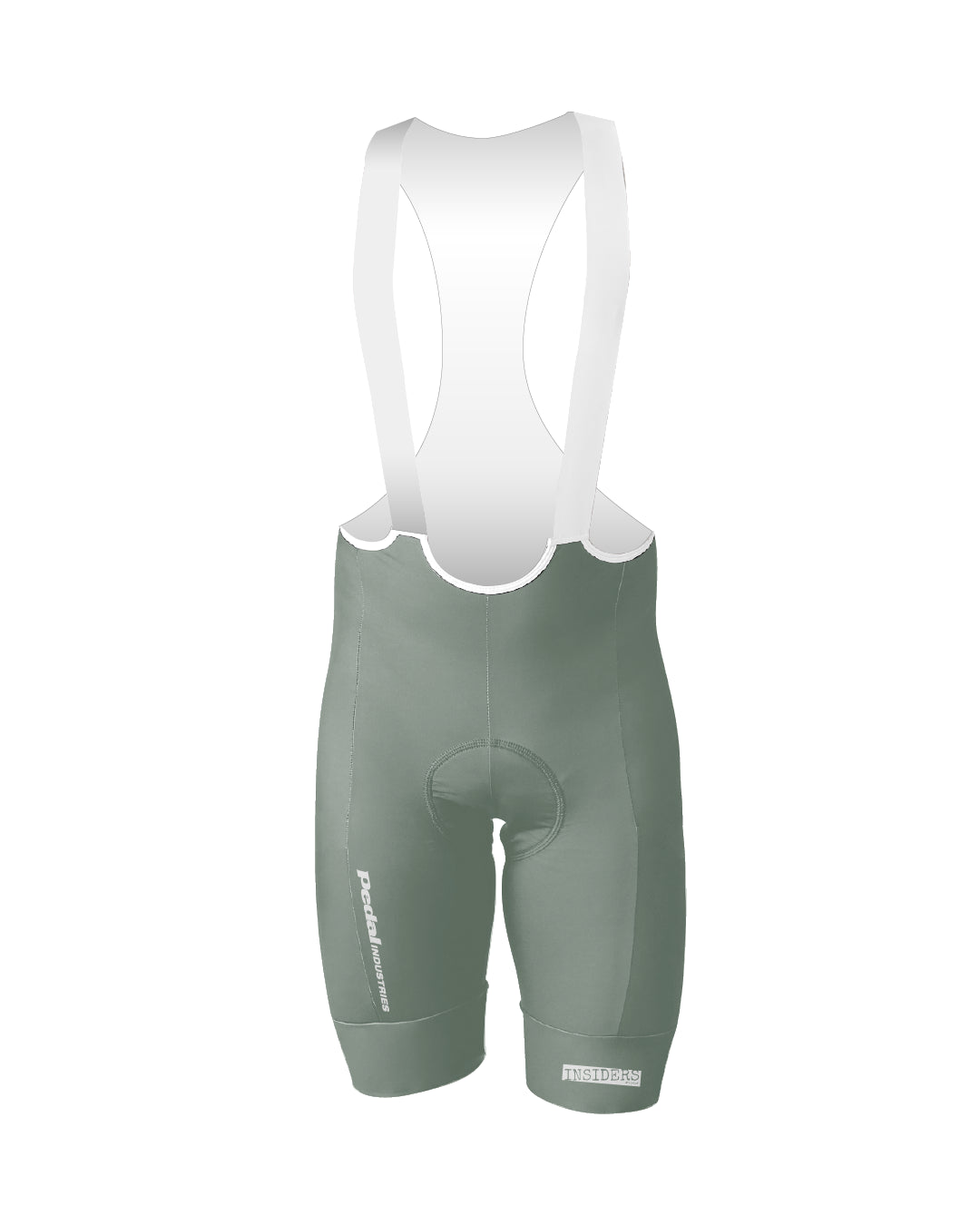 Mint Green PEDAL Insiders 2027 MEN'S PRO LEVEL BIB ISD - flat product view pdp-last