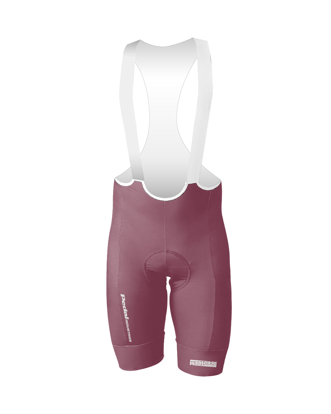 Pink PEDAL Insiders 2027 MEN'S PRO LEVEL BIB ISD - flat product view pdp-last