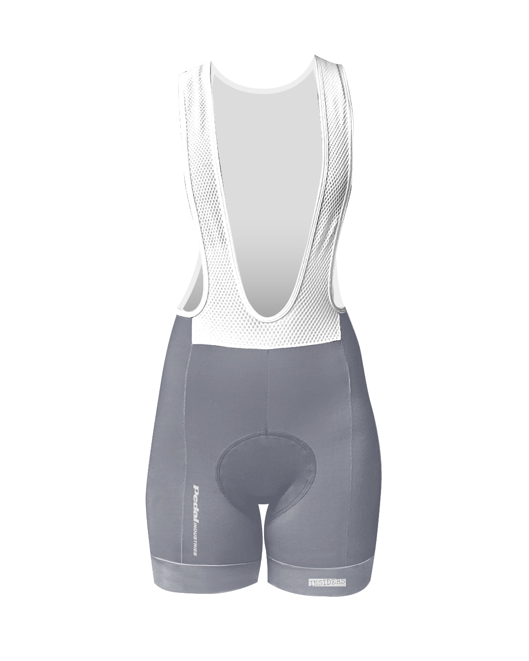 Light Lavender PEDAL Insiders 2027 WOMEN'S PRO BIB 2.5 ISD - flat product view, front pdp-last