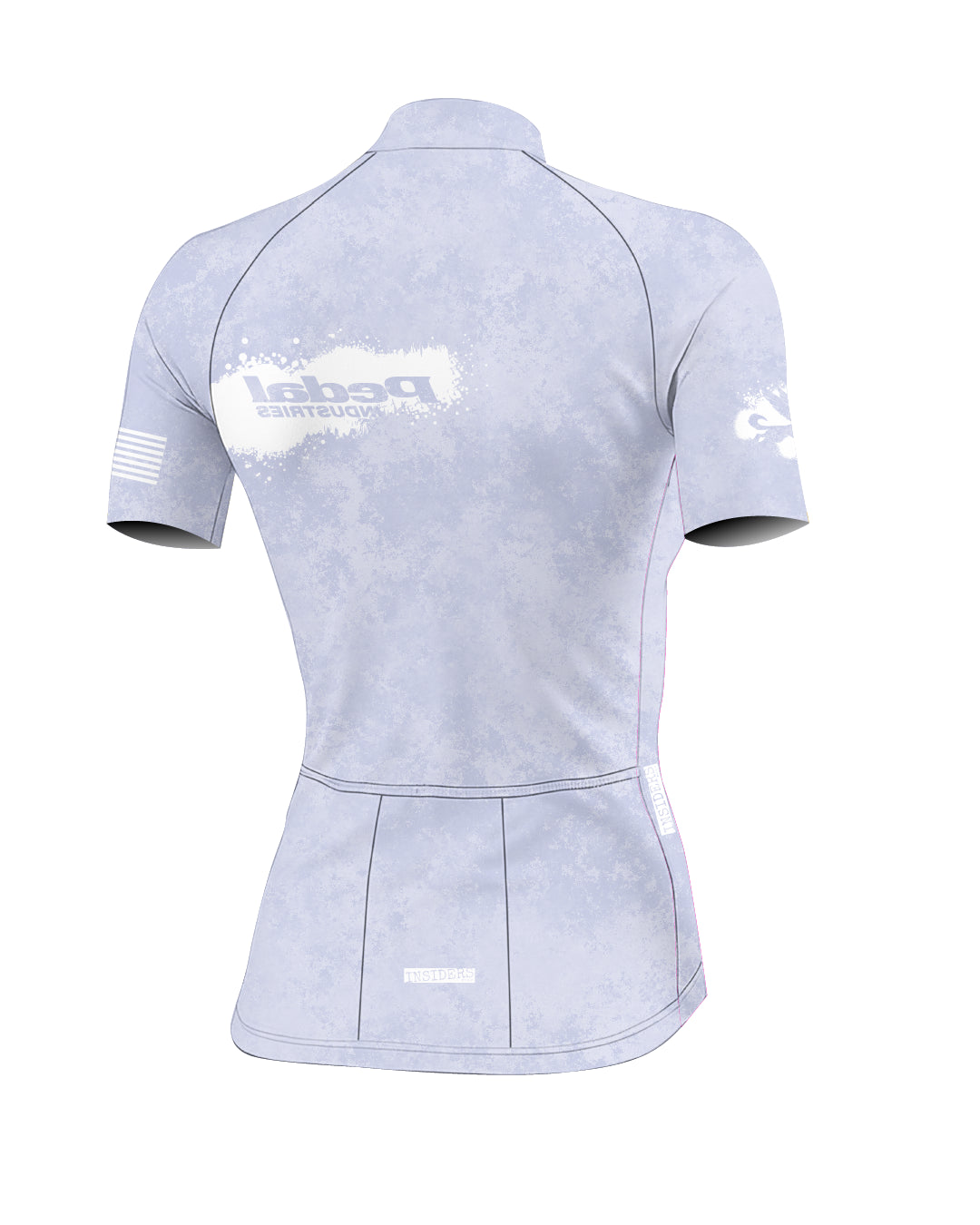 Light Lavender PEDAL Insiders 2027 WOMEN'S PRO JERSEY 2.5 ISD - flat product view, back pdp-last