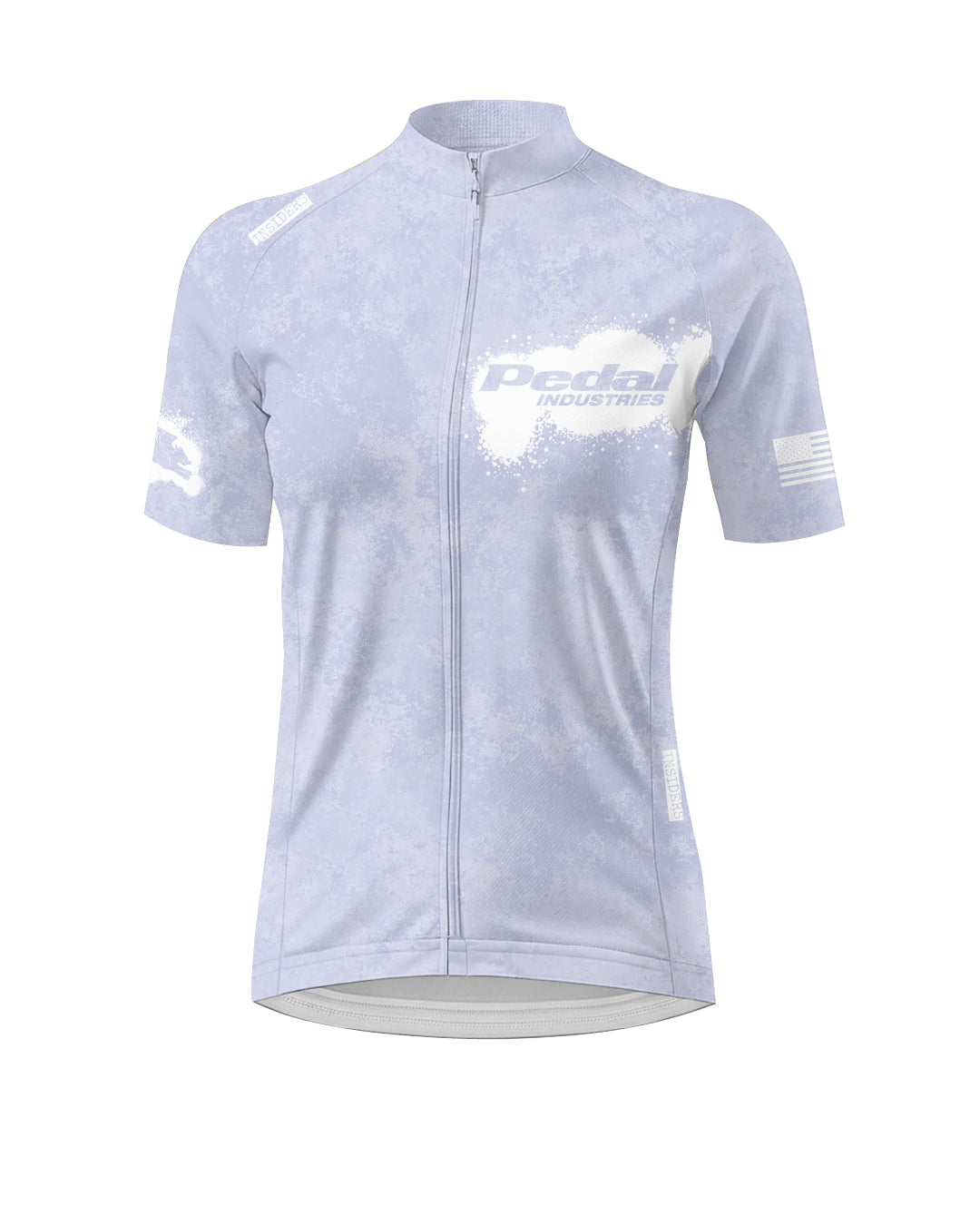 Light Lavender PEDAL Insiders 2027 WOMEN'S PRO JERSEY 2.5 ISD - flat product view, front pdp-last