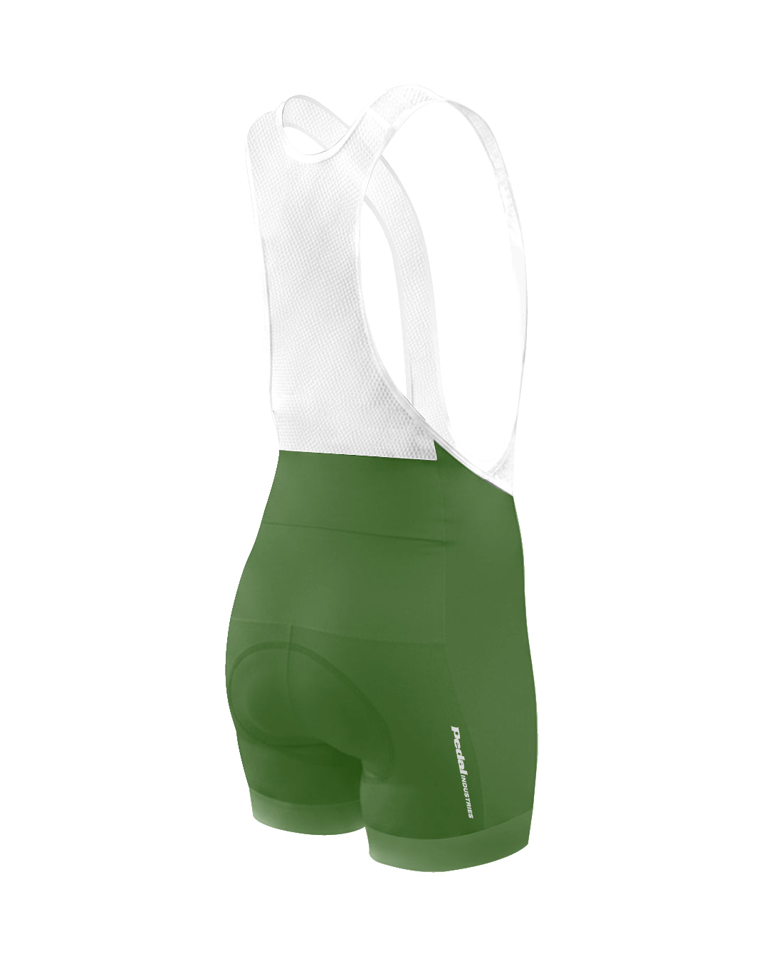Lime Green PEDAL Insiders 2027 WOMEN'S PRO BIB 2.5 ISD - flat product view, back pdp-last