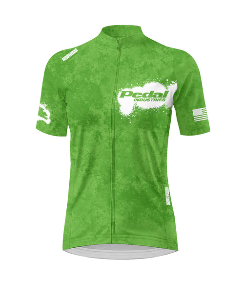 Lime Green PEDAL Insiders 2027 WOMEN'S PRO JERSEY 2.5 ISD