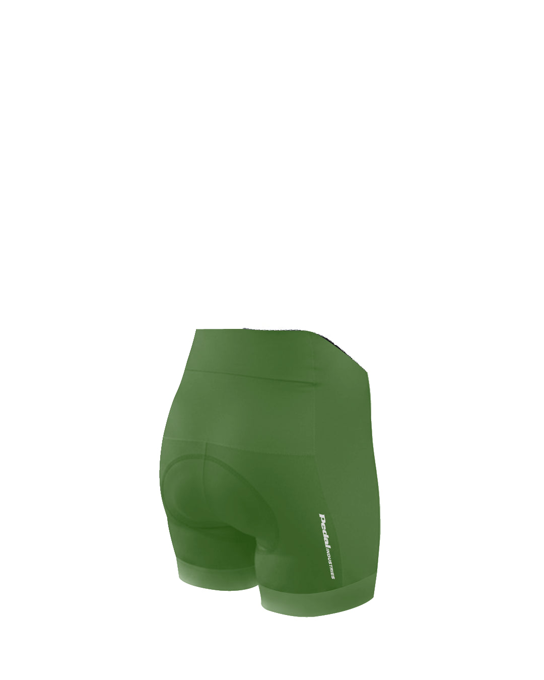 Lime Green PEDAL Insiders 2027 WOMEN'S PRO BIB 2.5 ISD (NO STRAPS) - flat product view pdp-last