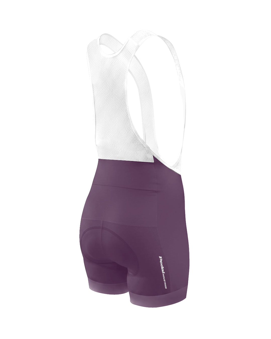 Purple PEDAL Insiders 2027 WOMEN'S PRO BIB 2.5 ISD - flat product view, back pdp-last