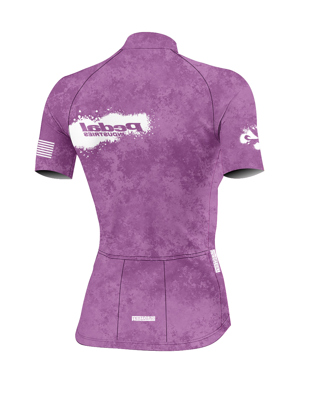 Purple PEDAL Insiders 2027 WOMEN'S PRO JERSEY 2.5 ISD - flat product view, back pdp-last