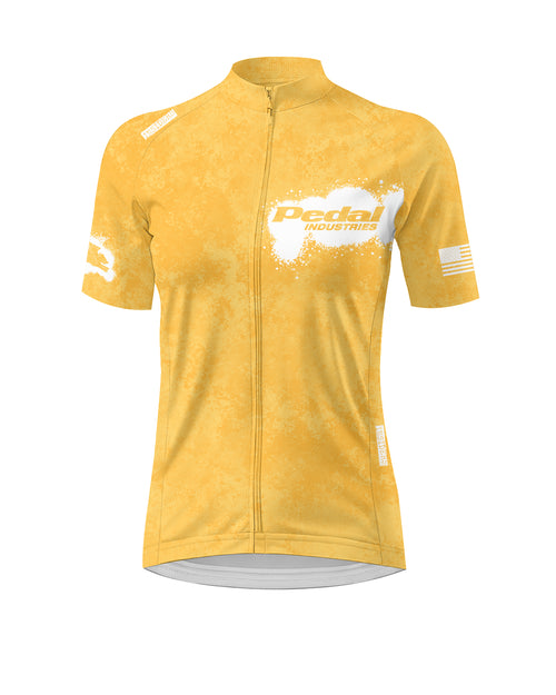 Yellow PEDAL Insiders 2027 WOMEN'S PRO JERSEY 2.5 ISD