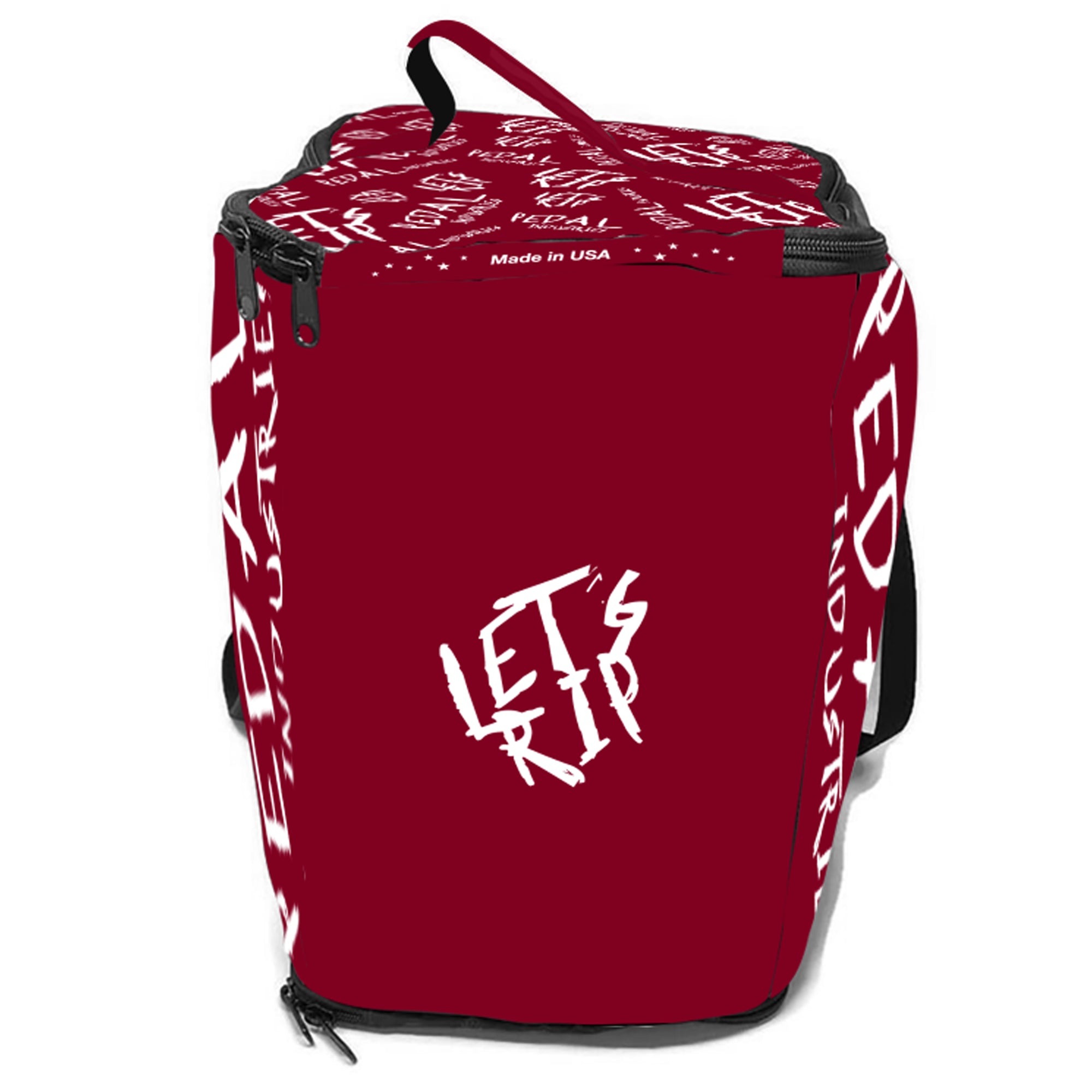 Burgundy-White Pedal PUNK RaceDay CYCLING Gear BAG™ ISD