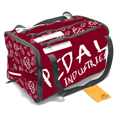 Burgundy-White Pedal PUNK RaceDay MTB Gear Bag™ ISD – PEDAL Industries