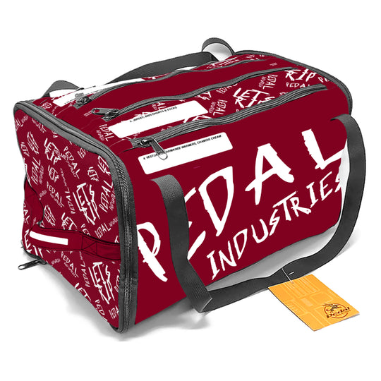 Burgundy-White Pedal PUNK RaceDay CYCLING Gear BAG™ ISD