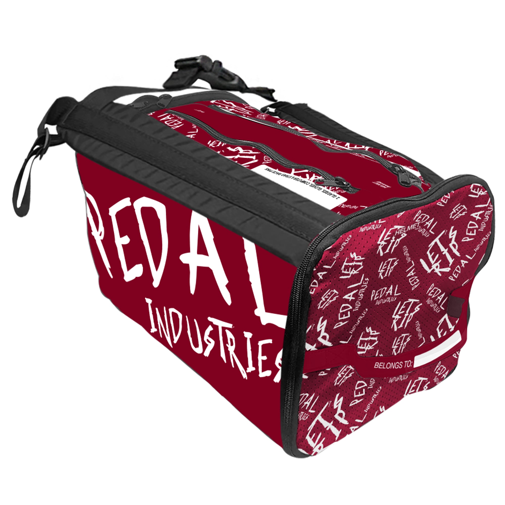 Burgundy-White Pedal PUNK RaceDay CYCLING Gear BAG™ ISD