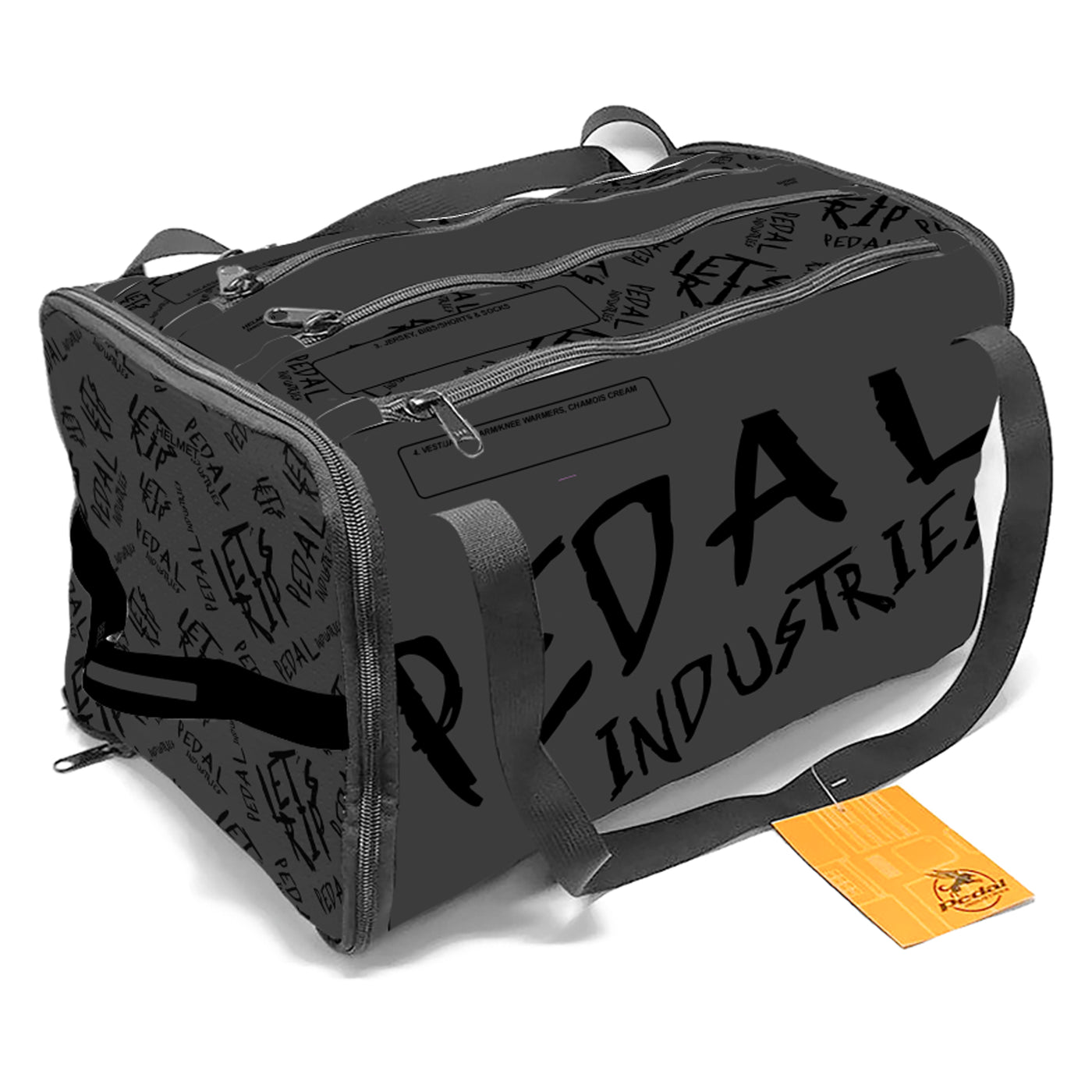 Stealth-Black Pedal PUNK RaceDay CYCLING Gear BAG™ ISD – PEDAL Industries