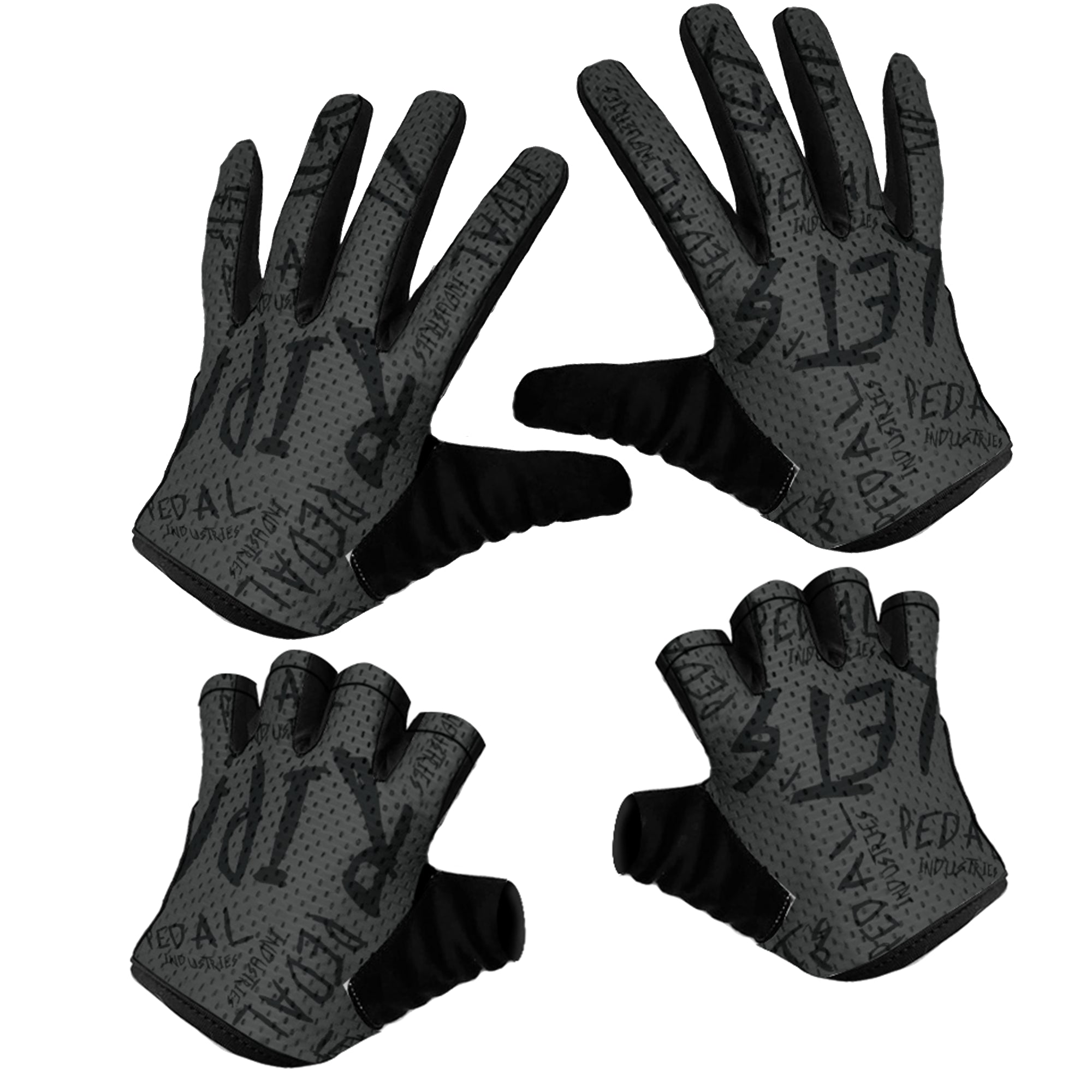 Stealth-Black Pedal PUNK SUPERLIGHT RaceDay Gloves ISD