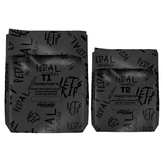 Stealth-Black Pedal PUNK Triathlon  T1/T2 Transition Bags ISD