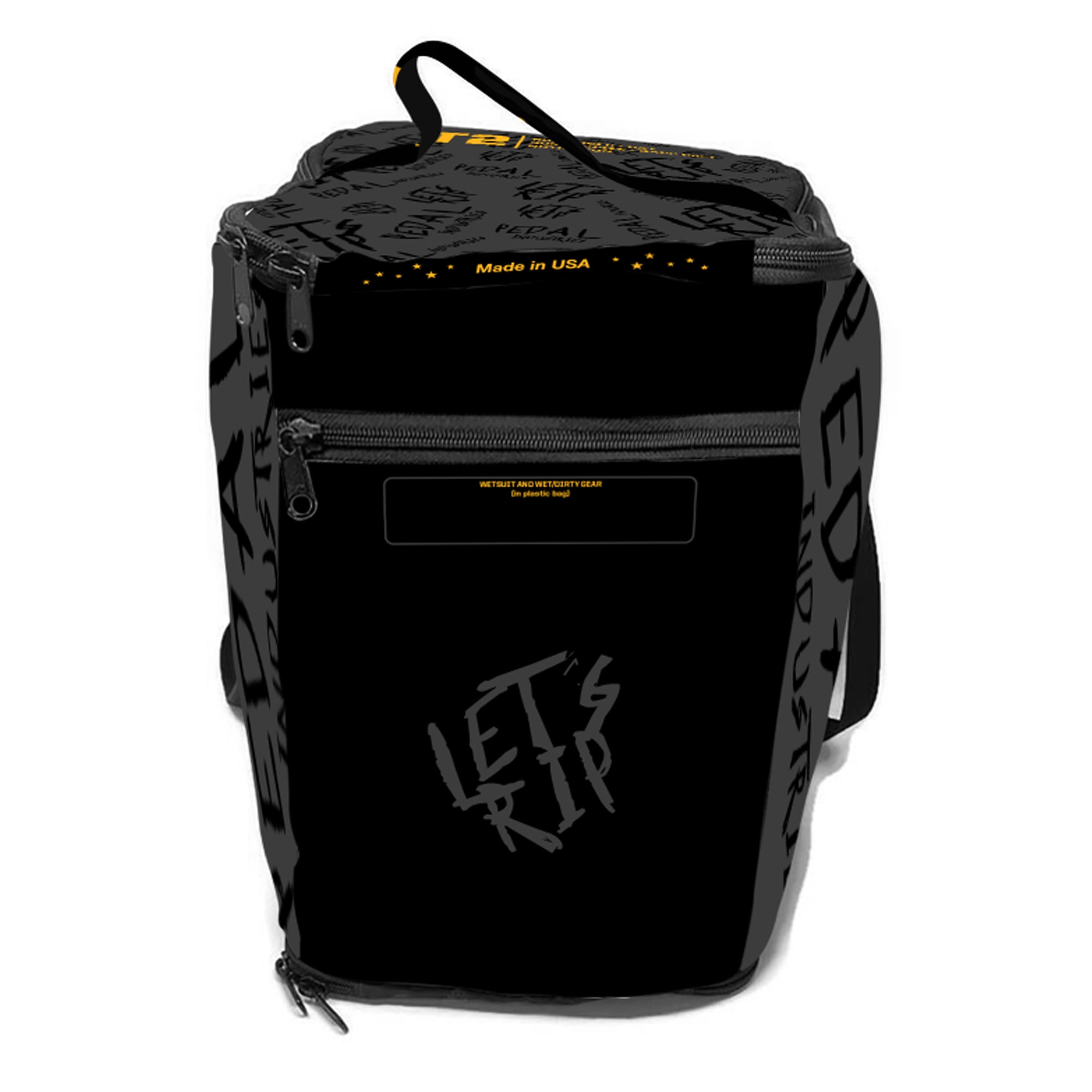 Stealth-Black-Yellow Pedal PUNK RaceDay TRIATHLON Gear Bag ISD