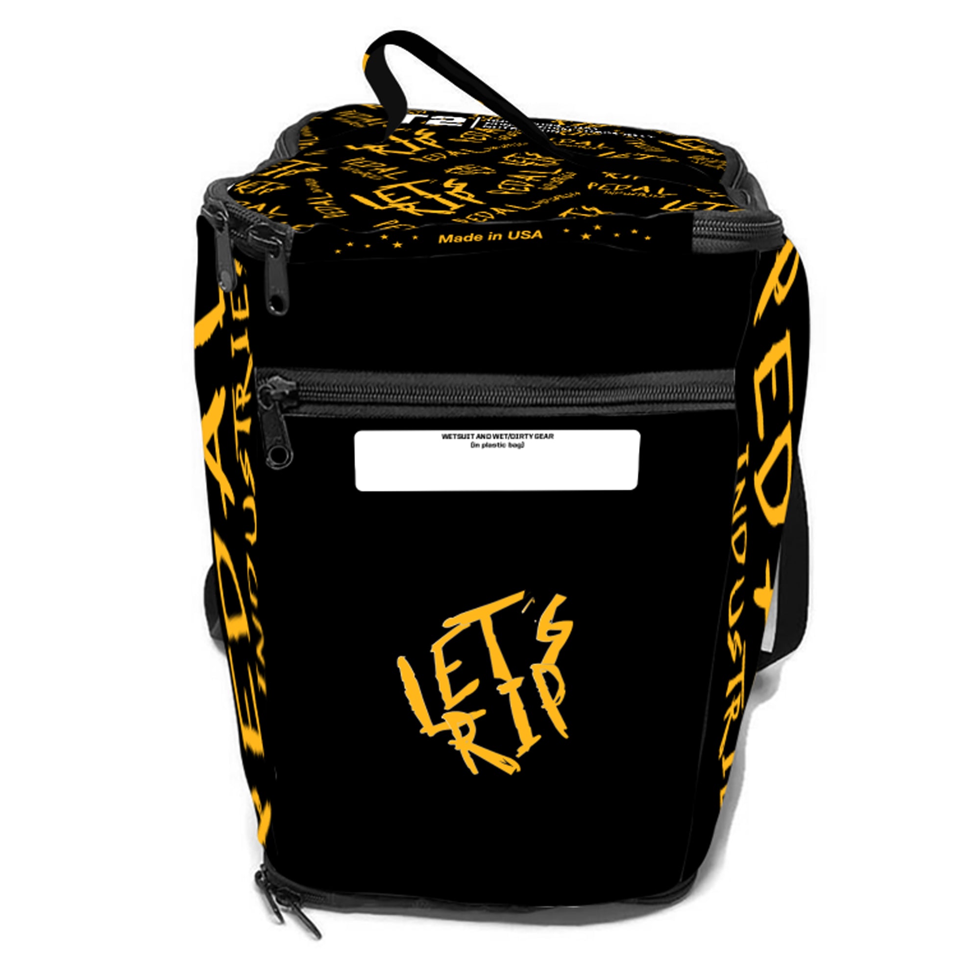 Black-Yellow Pedal PUNK RaceDay TRIATHLON Gear Bag ISD