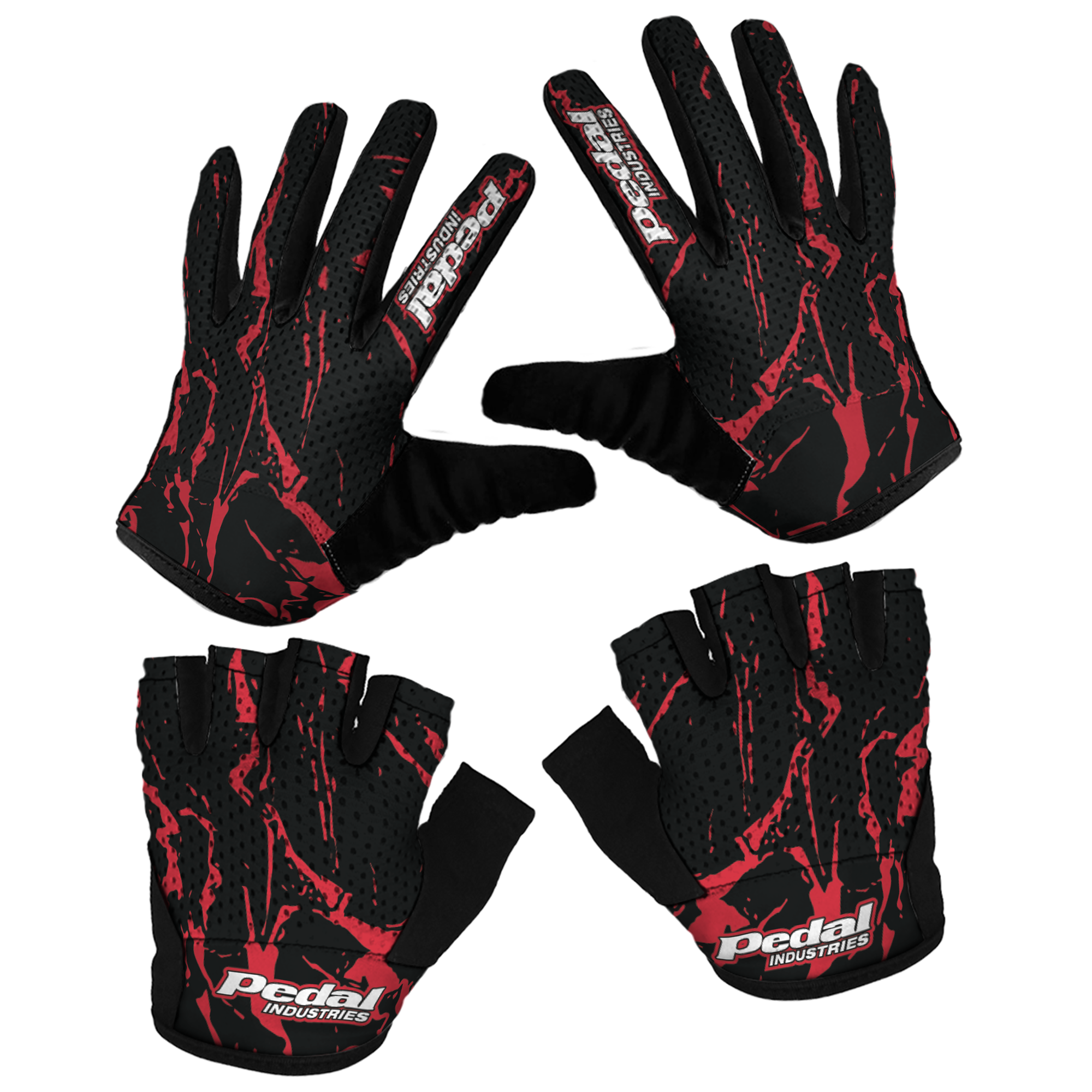 All Splatter RED SUPERLIGHT RaceDay Gloves ISD