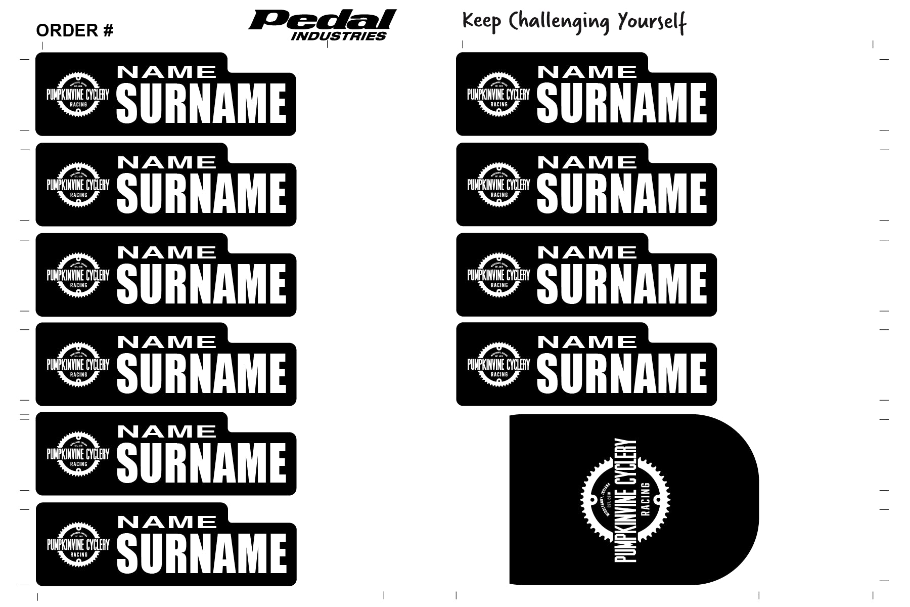 Pumpkinvine Cyclery 2024 ID Sticker Bikes & Gear