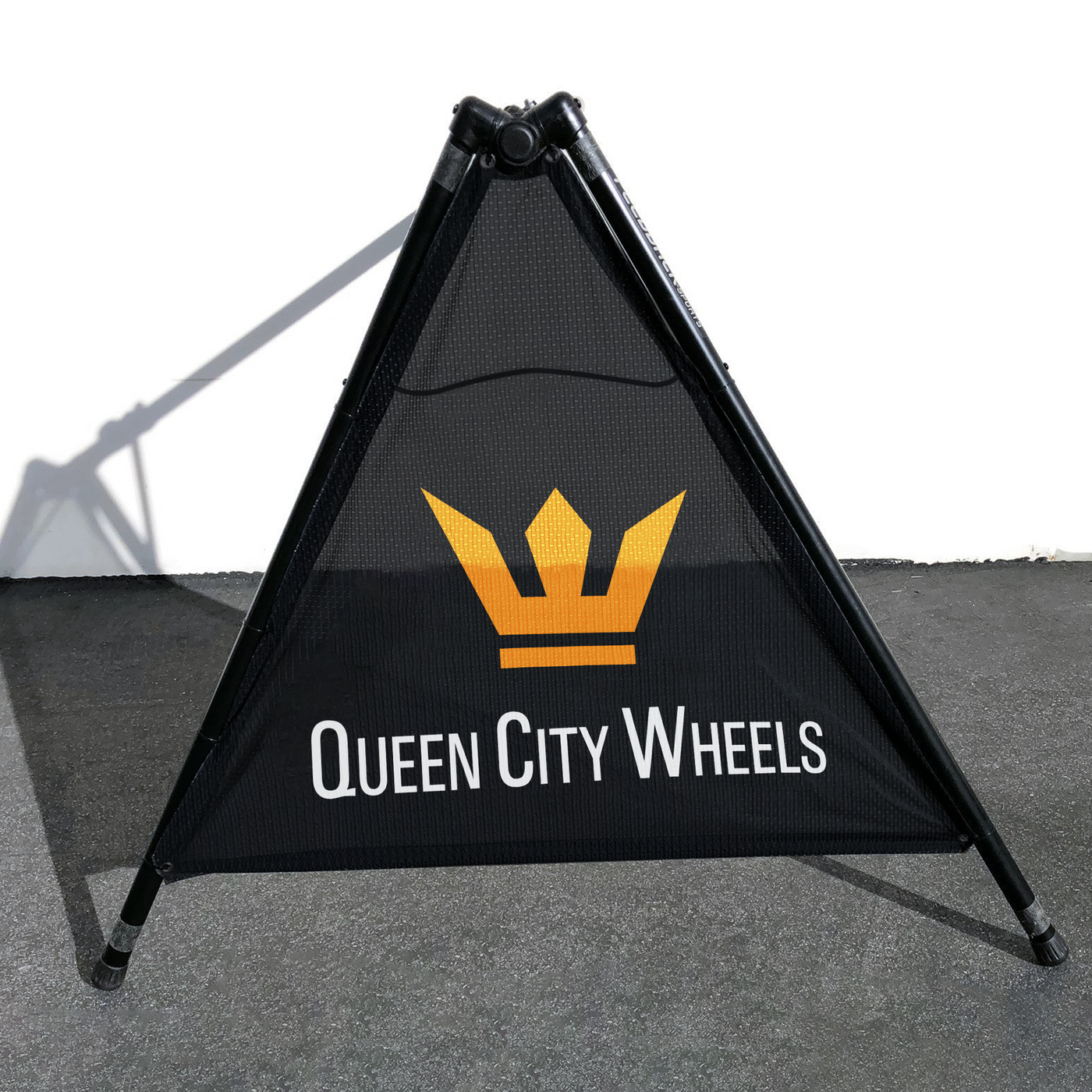 Queen City Wheels 2024 Bike Rack Banners (Set of 2 Mesh Banners)