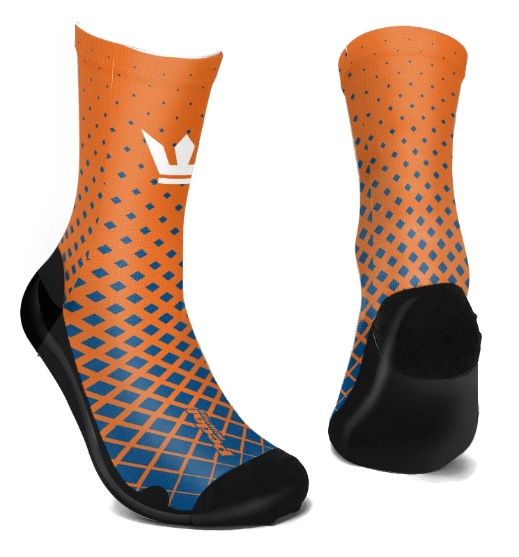 Queen City Wheels 2024 SUBLIMATED SOCKS ORANGE