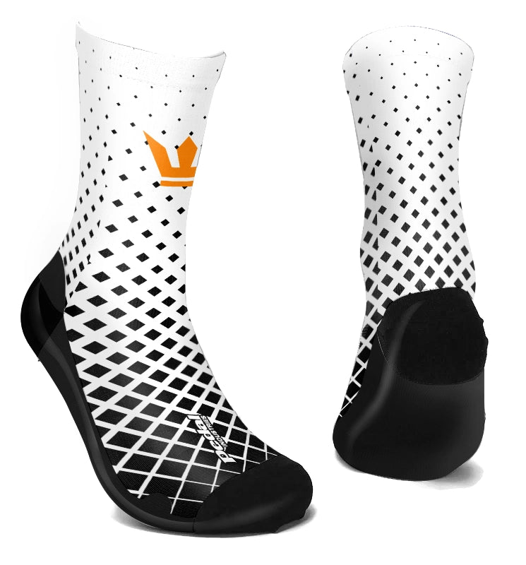 Queen City Wheels 2024 SUBLIMATED SOCKS WHITE