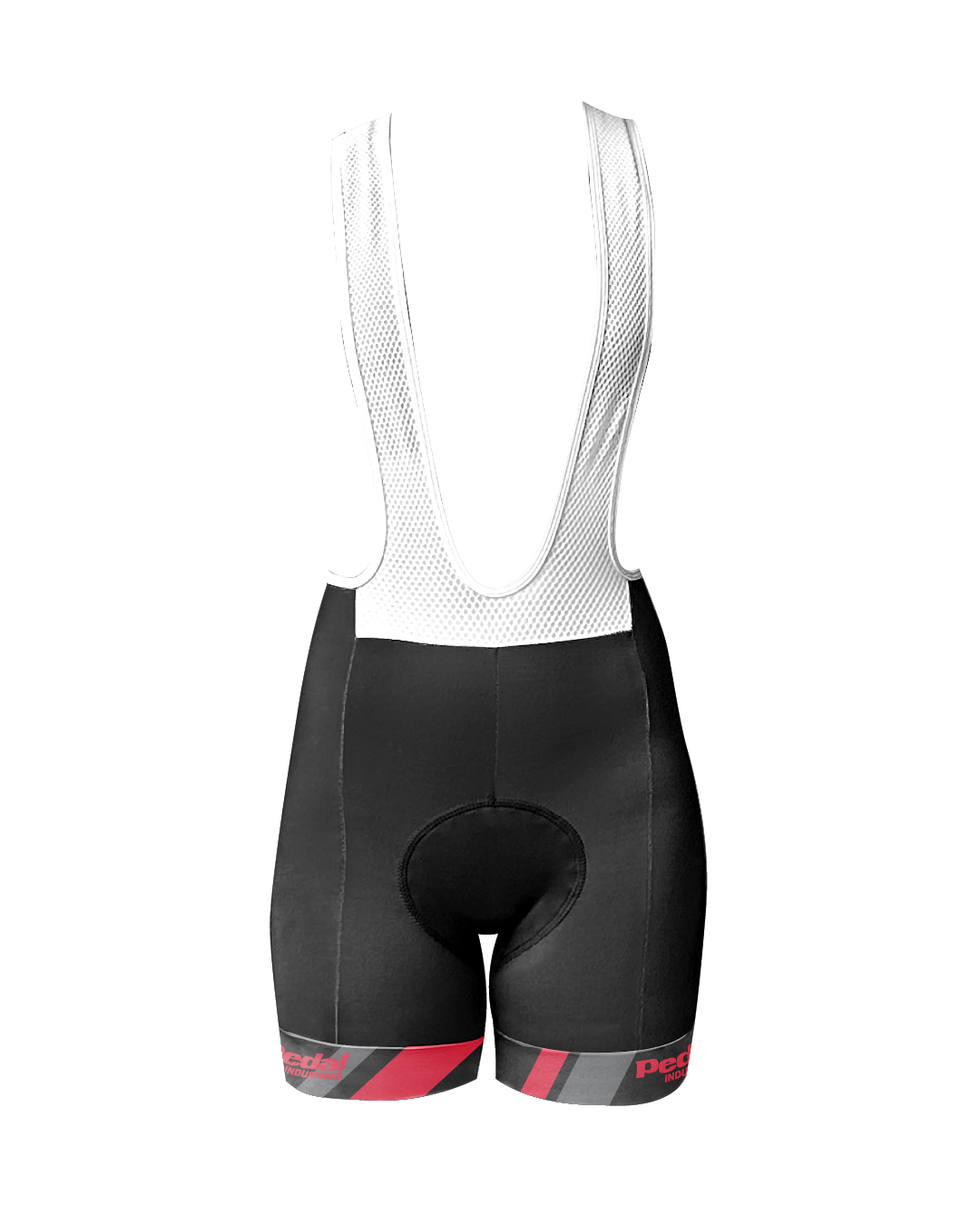 Red Primary Colors WOMEN'S PRO BIB ISD - flat product view pdp-last