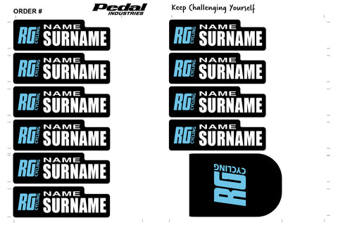 Racing Greyhounds 2025 ID Sticker Bikes & Gear