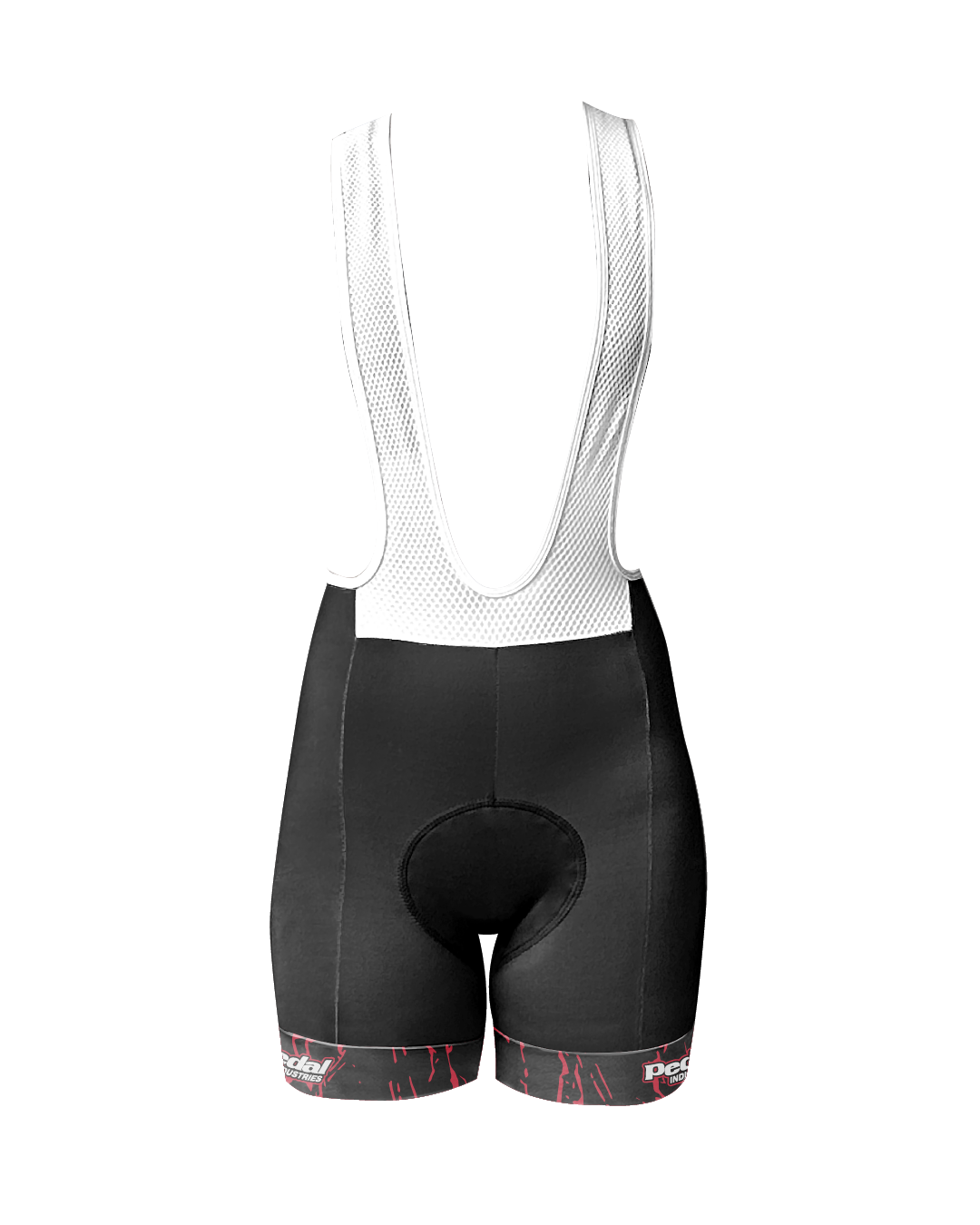 Red Splatter WOMEN'S PRO BIB ISD - flat product view pdp-last