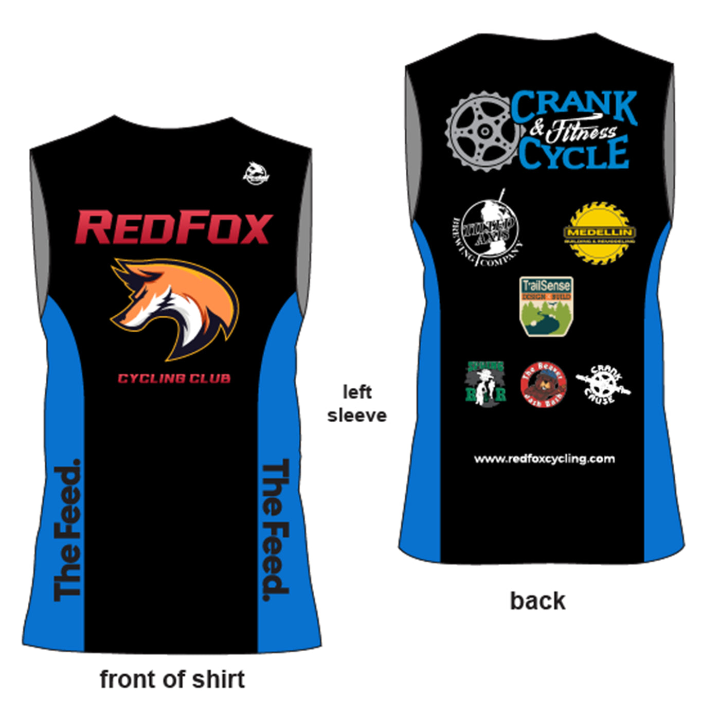 Red Fox Cycling Club 2025 Base Layer BLACK – PEDAL Industries
