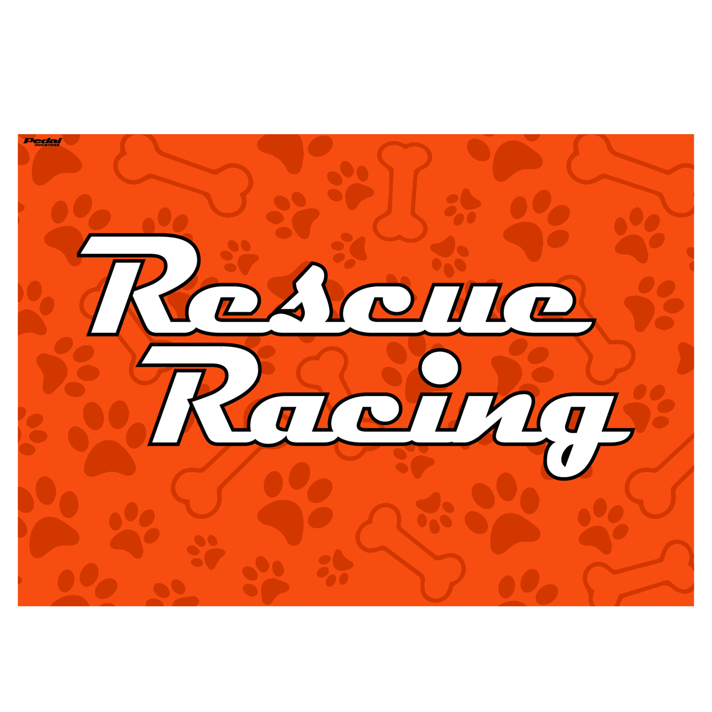 Rescue Racing 2023 Back Wall 10 X 10 PEDAL Industries rescue-racing-2023-back-wall-10-x-10-pedal-industries