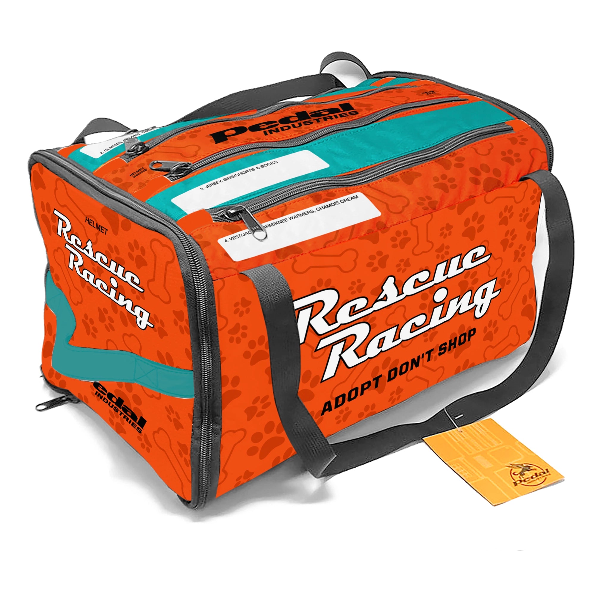 Rescue Racing 2023 CYCLING RACEDAY BAG™ ORANGE – PEDAL Industries
