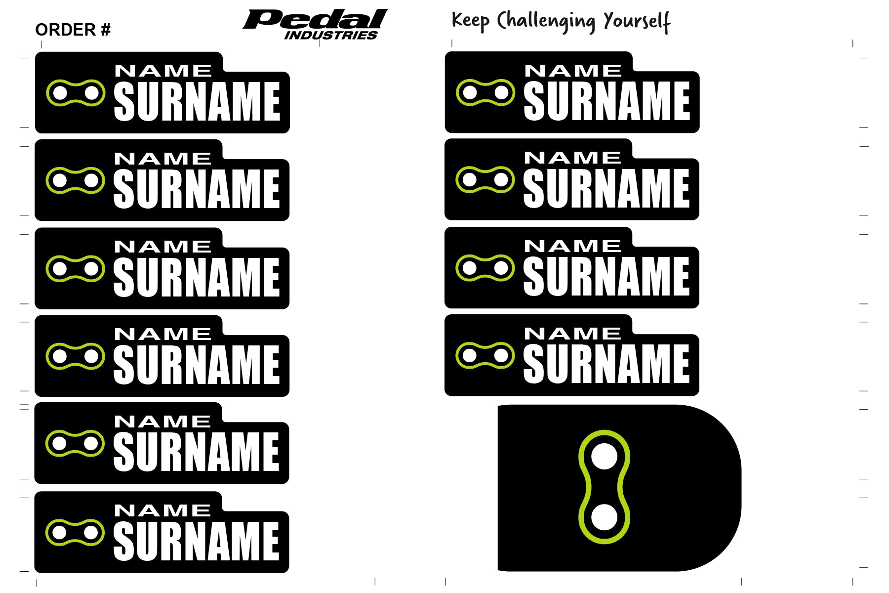 Riverside Racing 2025 ID Sticker Bikes & Gear