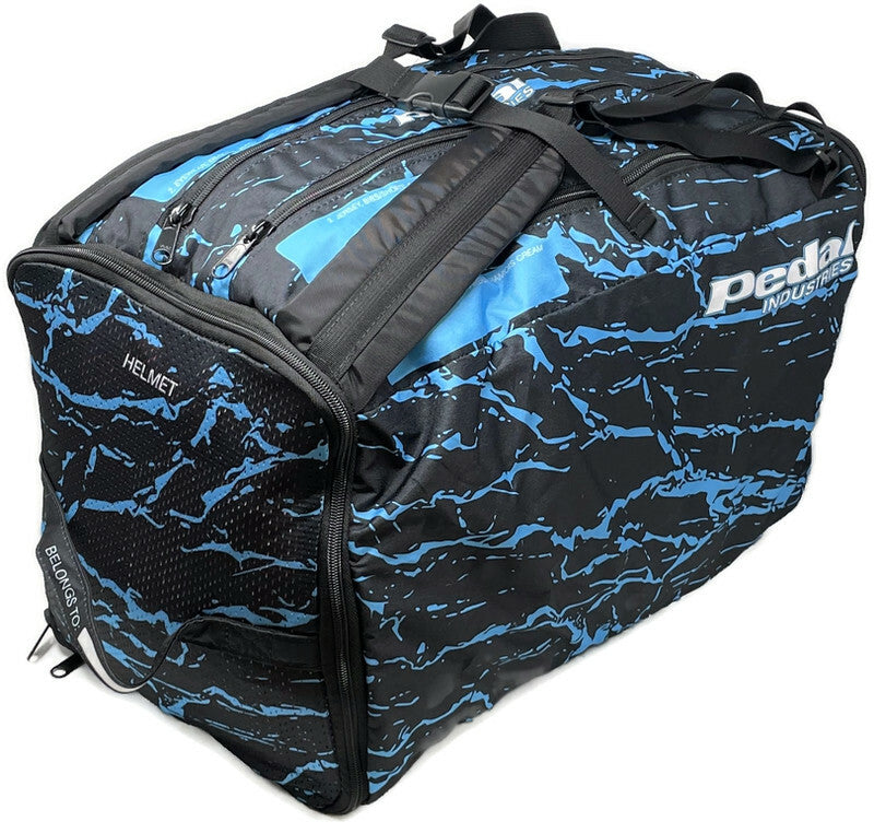 Blue Splatter RaceDay CYCLING Gear Bag™ ISD
