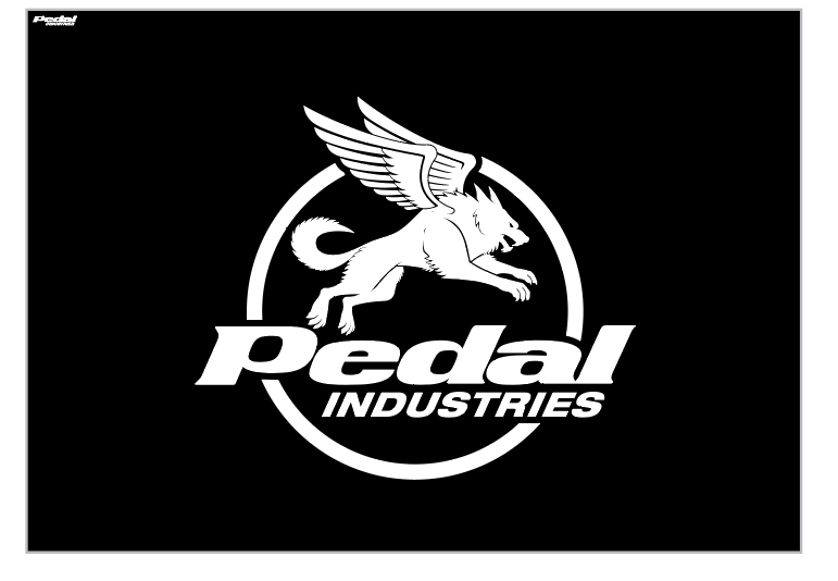 pedaled logo Pedal Industries 2024 Back Wall 10 x 10 ISD