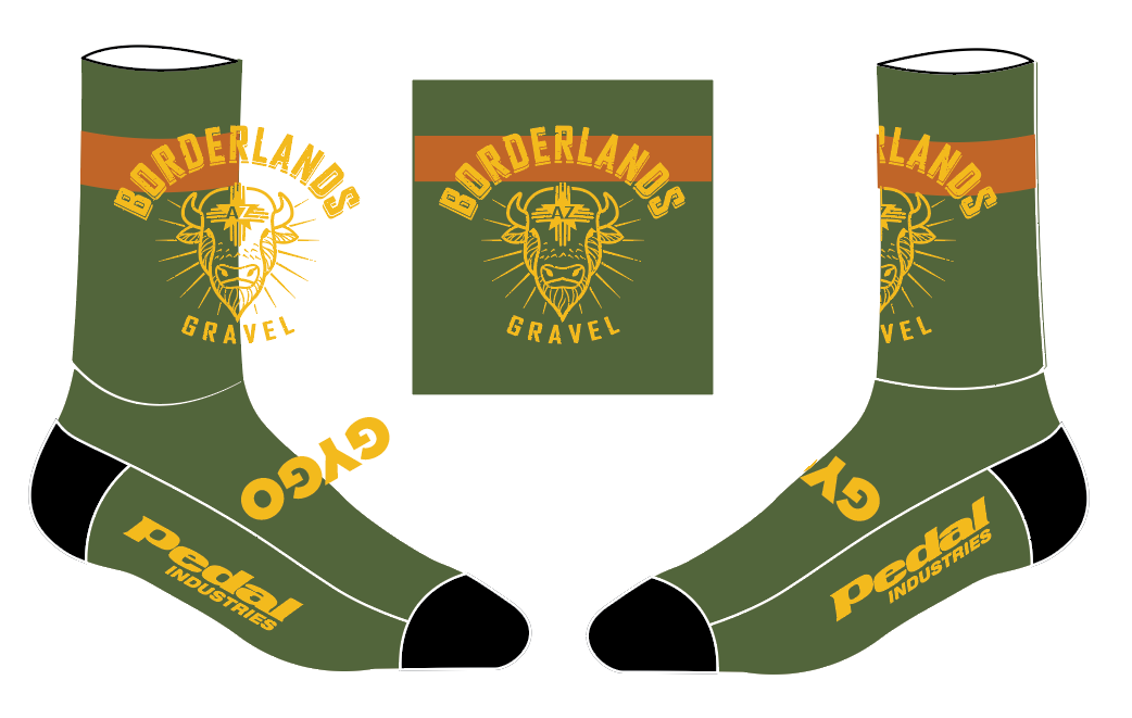 BorderLands Gravel 2025 KNITTED SOCK (Bulk)