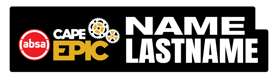 Cape Epic 2026 ID Sticker Bikes & Gear