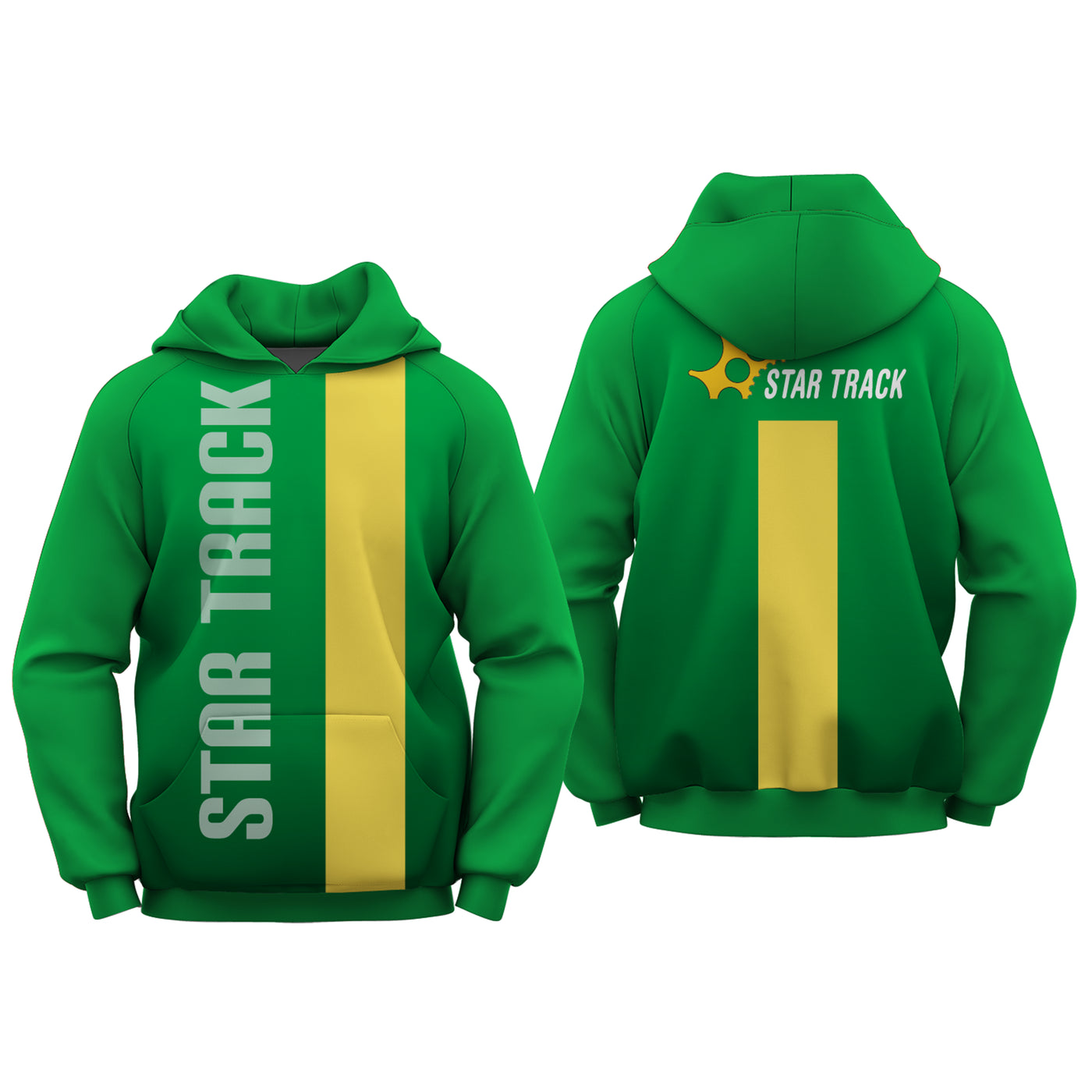 Star Track Cycling 2025 TECH HOODIE GREEN – PEDAL Industries