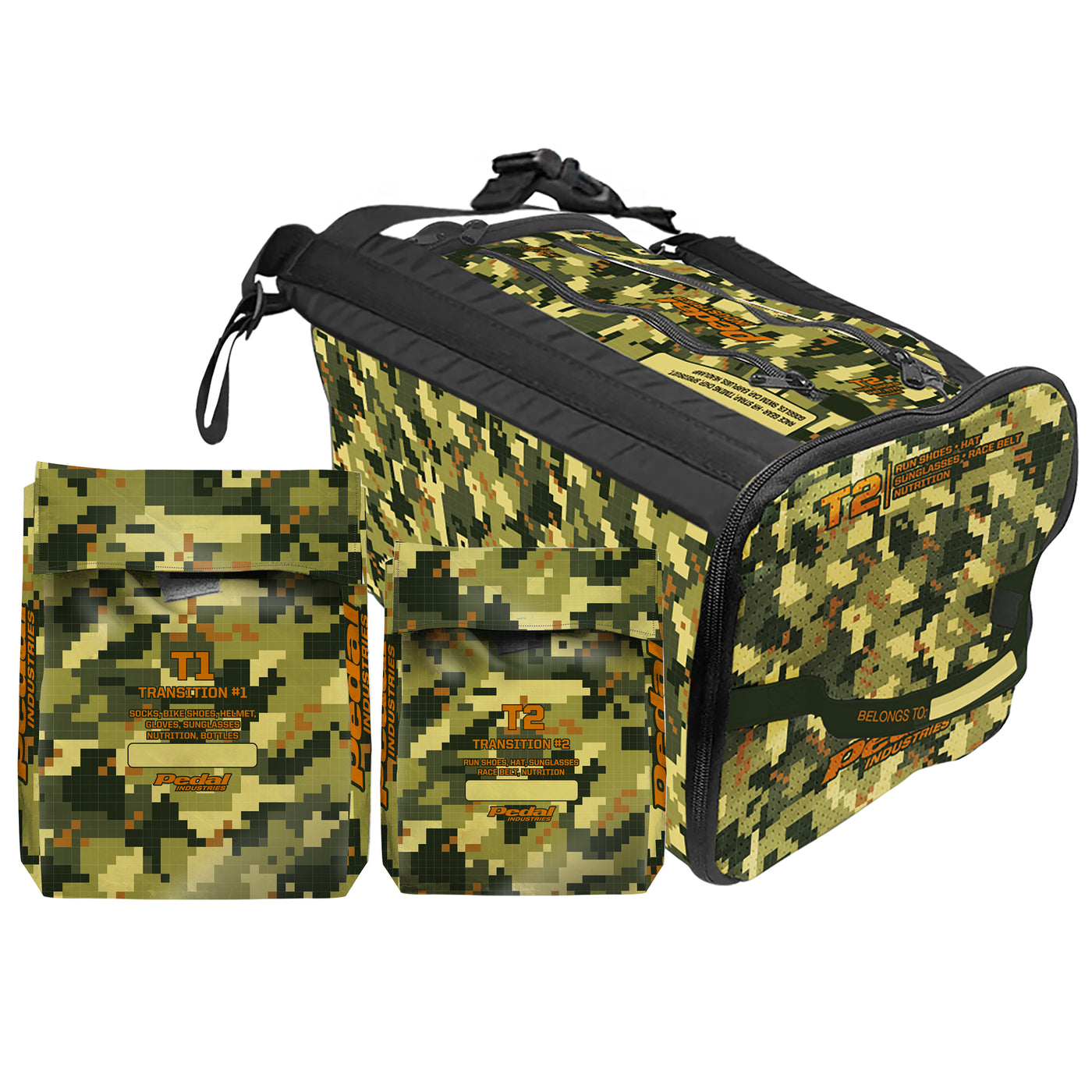 All CAMO TRIATHLON SPECIFIC RaceDay Bag ISD (7 Color Variants)